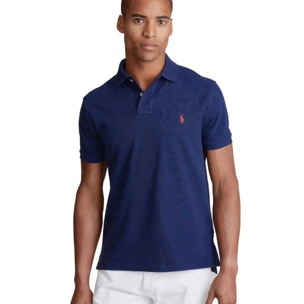 Polo Ralph Lauren Polo Men's Short Sleeve Size Medium work Casual Golf Blue